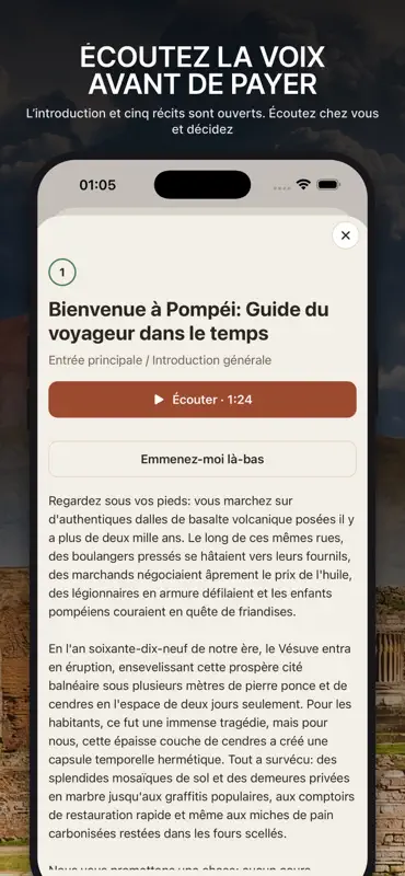 Tessera : audioguide Pompéi screenshot 8 of 10