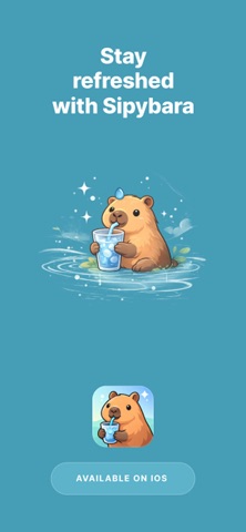 Water Reminder & Log: Sipybara iPhone screenshot