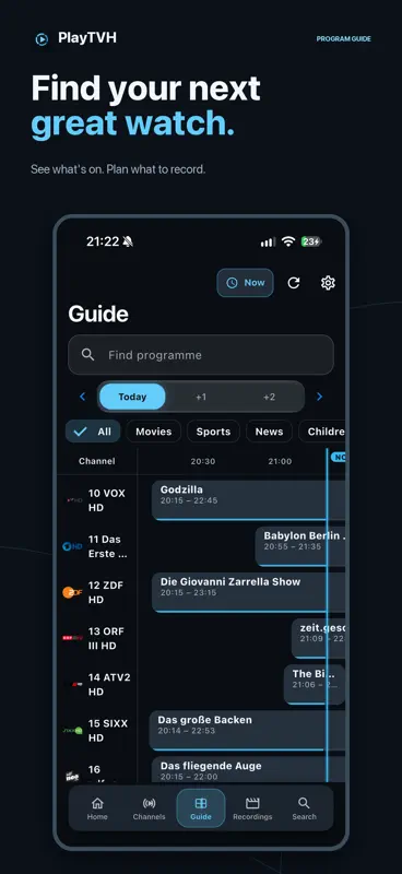 PlayTVH for TVHeadend screenshot 2 of 4
