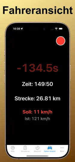 Screenshot von OldTimer Rally Timer auf dem iPhone 6