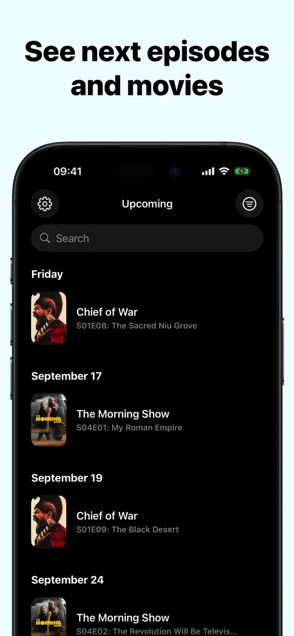 Screenshot #3 pour TV Show Tracker – CouchTimes
