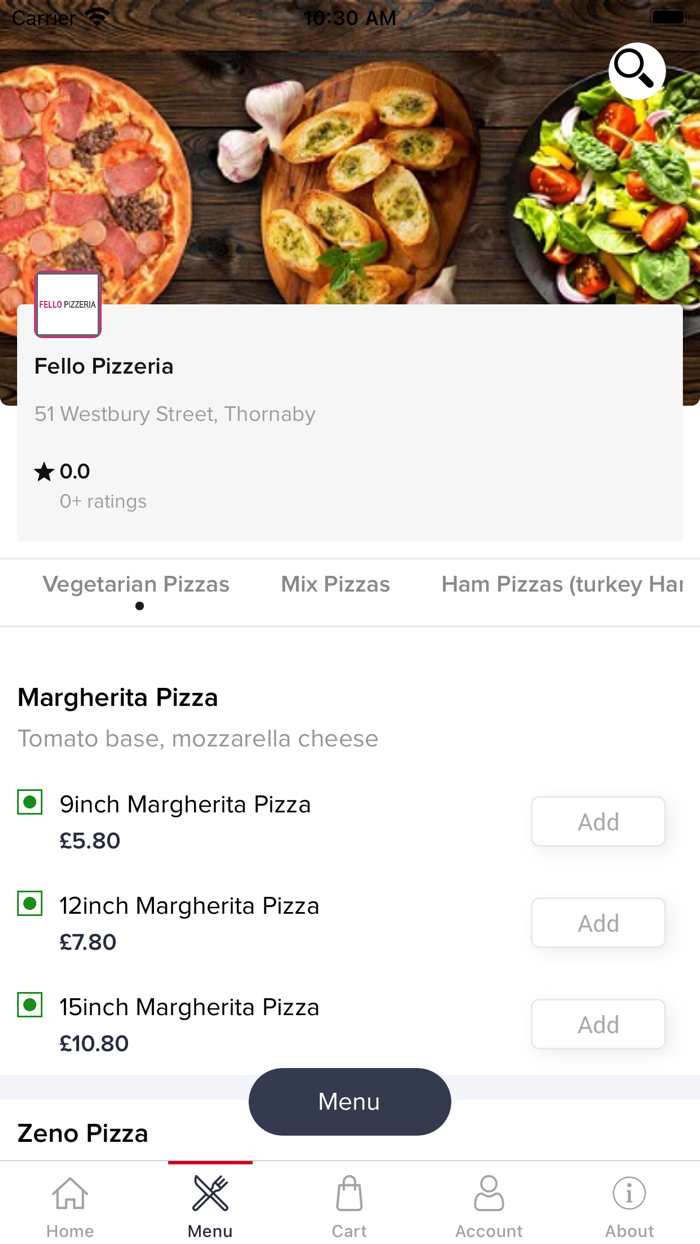 Fello Pizzeria Online
