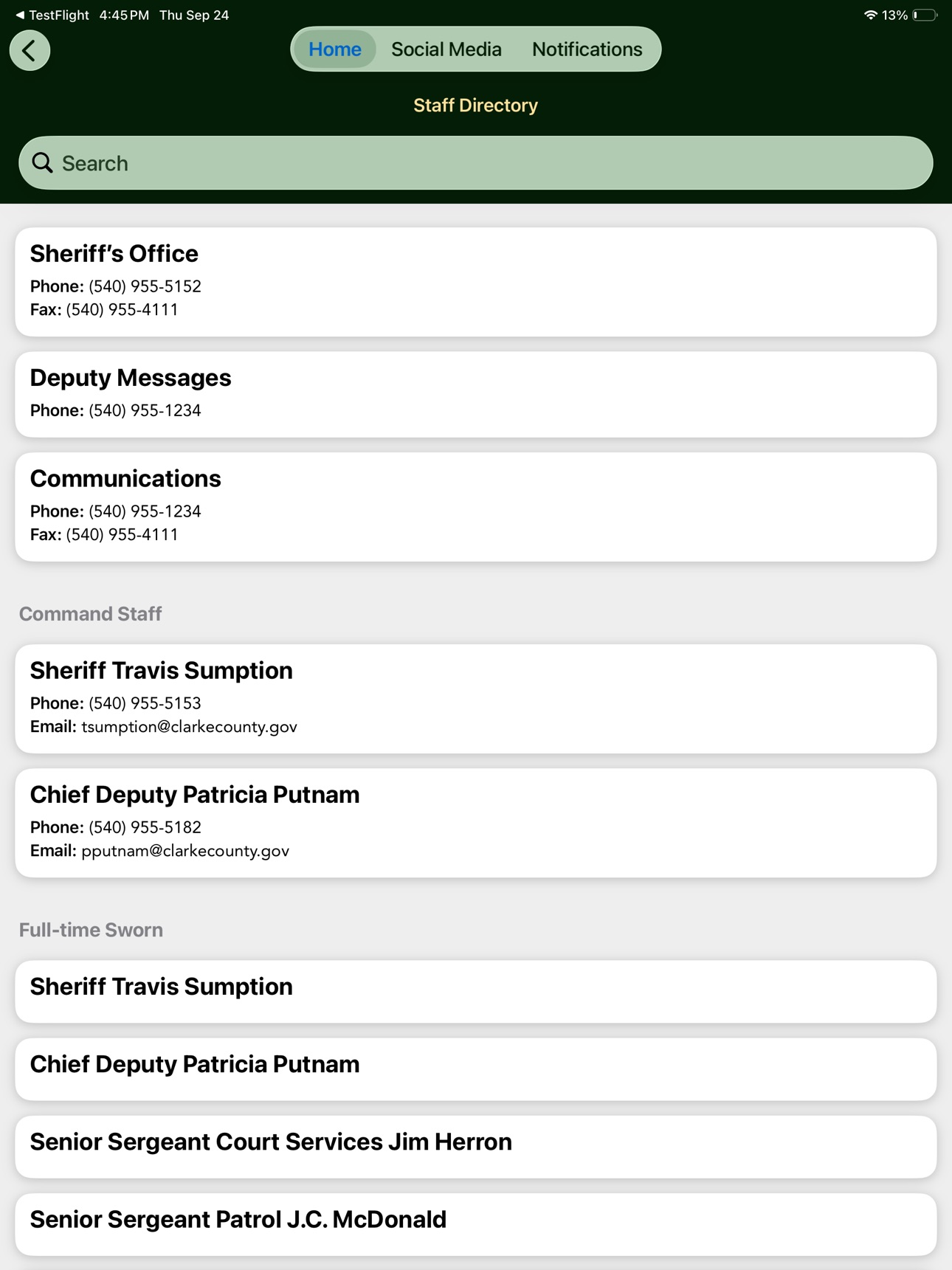 Screenshot 5 of Clarke County Sheriff, VA