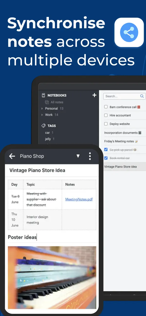Joplin iPhone App Screenshot 6 – Produktivität