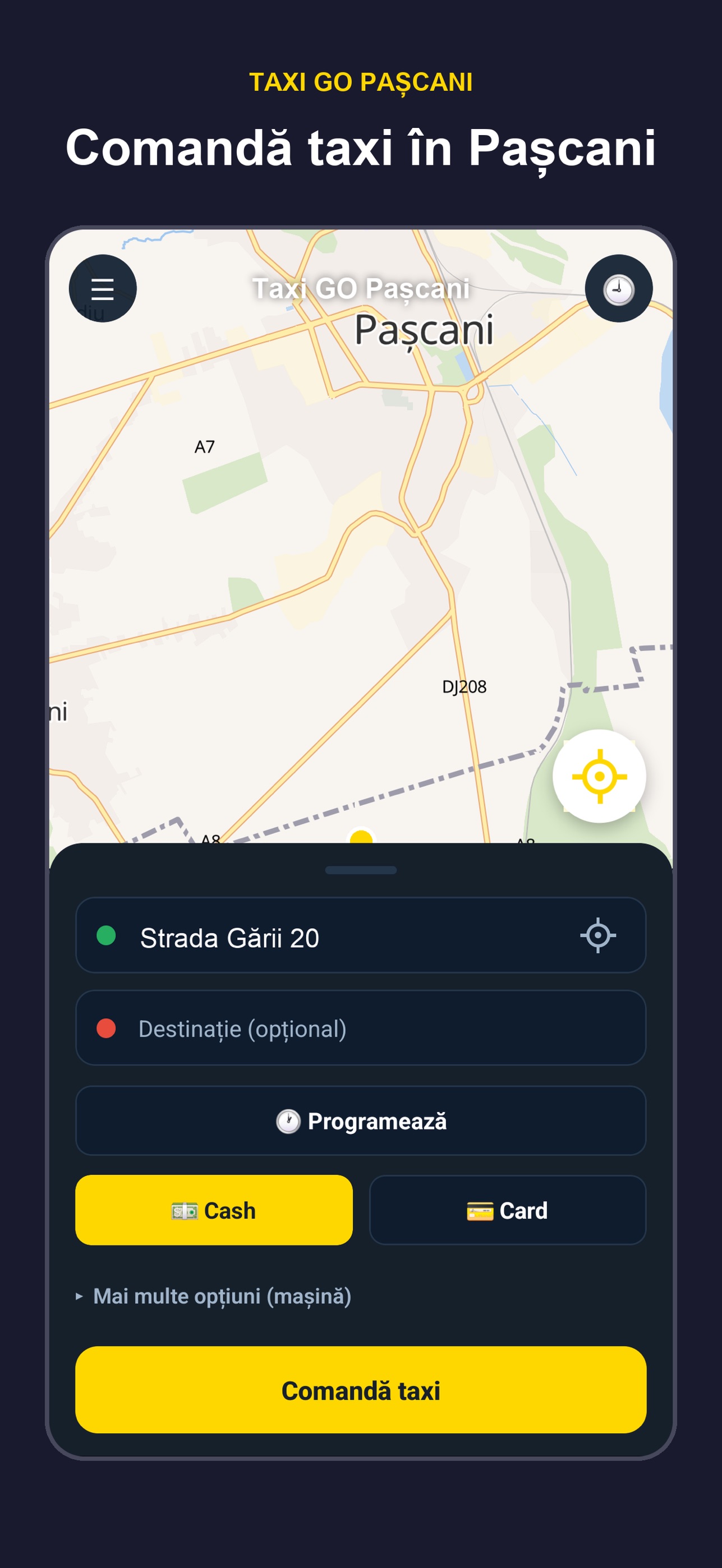 Screenshot 1 of Taxi GO Pașcani
