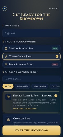 Faith Family Showdown iPhone screenshot