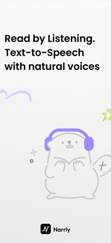 Narrly: Read Aloud PDF & Text iPhone screenshot