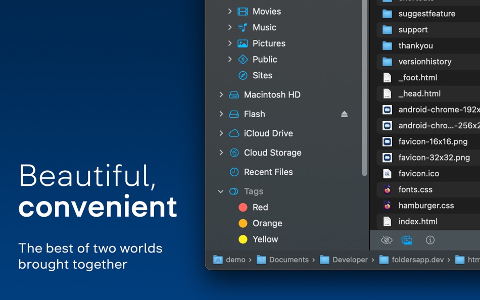 #3. Folders File Manager (macOS) Podle: Andriy Konstantynov