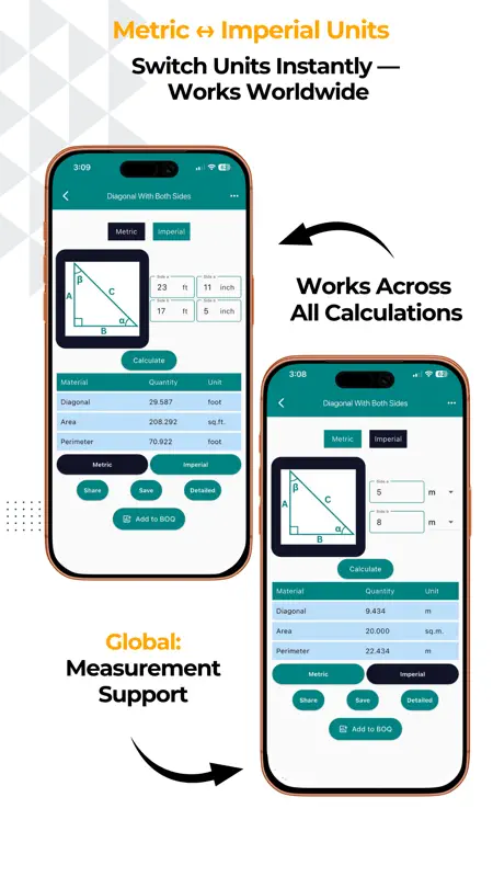 Construction Calculator A1 screenshot 6 of 9