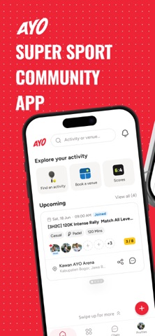 AYO: Super Sport Community App iPhone screenshot 1