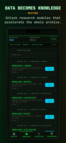 Idle Archive: Data Clicker Screenshot 2 of 5