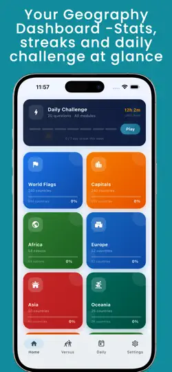 GeoWorld - Geography Quiz iPhone Screenshot 1
