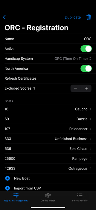 Regatta Score Screenshot 1 of 4