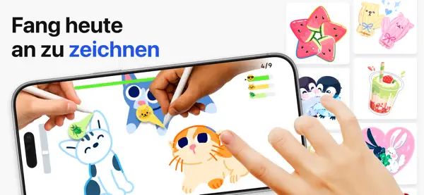 ArtWorkout - Zeichnen Lernen iPhone App Screenshot 1 – Bildung