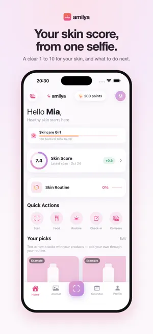 Amilya: Acne & Skincare screenshot 1
