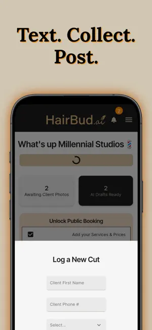 HairBud: Barber Marketing AI screenshot 2