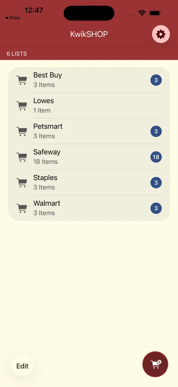 Screenshot #1 pour KwikSHOP
