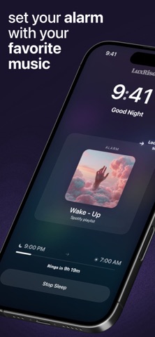 LuxRise: Music Alarm & Sleep iPhone screenshot