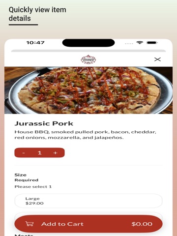 Firehouse Pizzeria iPad screenshot