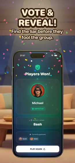 Imposter Game: Find the Liar on iPhone, screenshot 4