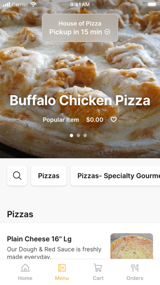 House of Pizza To Go iPhone screenshot 2 - Food & Drink app