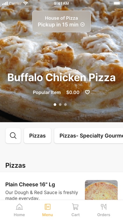 House of Pizza To Go