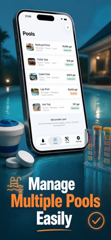 PoolDose: Chlorine, pH & Salt iPhone screenshot