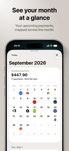 Subo - Subscription Manager iPhone screenshot