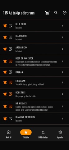 Yarış Defteri iPhone screenshot