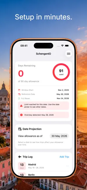 Schengen IO: 90/180 Calculator screenshot 3
