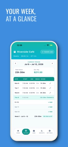Shift Tracker - Quick Entry Screenshot 2 of 5