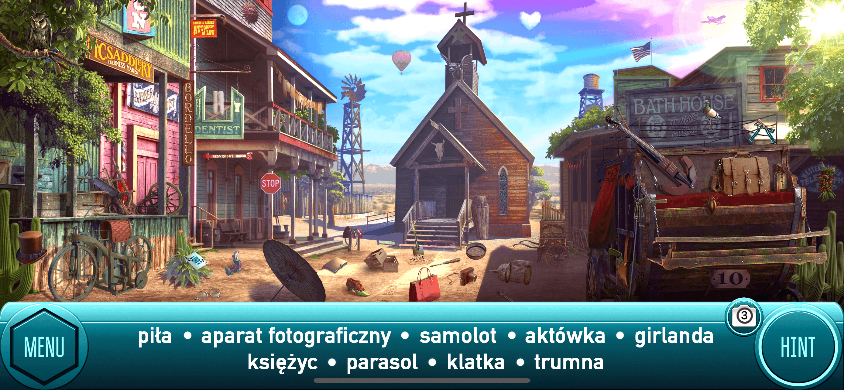Wild West: Ukryte Obiekty Gry