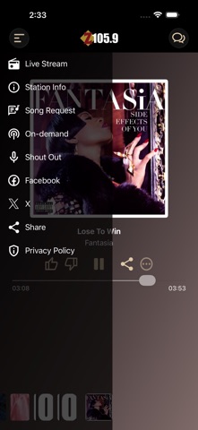 Z105.9 KFXZ-FM screenshot