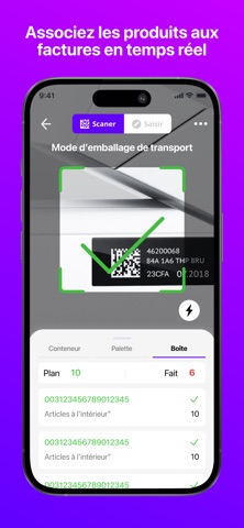 Traçabilité des marchandises screenshot