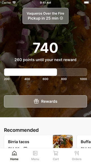 Vaqueros Over the Fire iPhone screenshot 1 - Food & Drink app