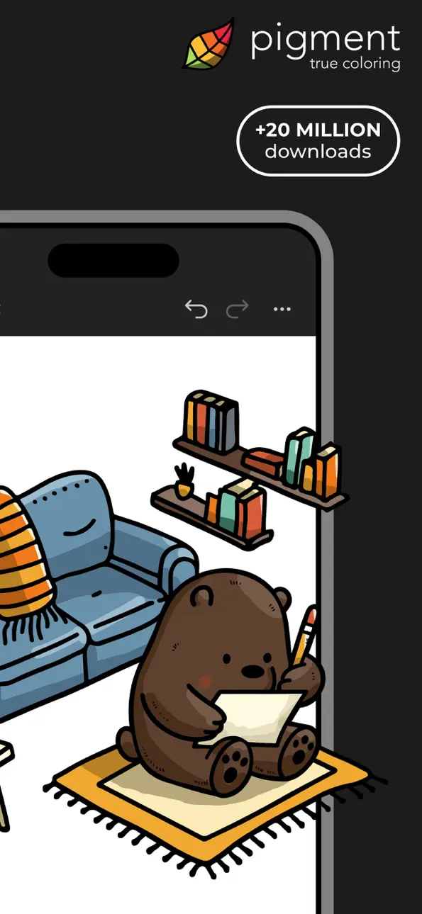 Adult Coloring Book - Pigment iOS Mod IPA screenshot 2 - iOS app interface