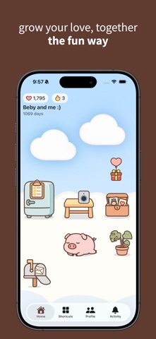 lovelee couples: love note app screenshot
