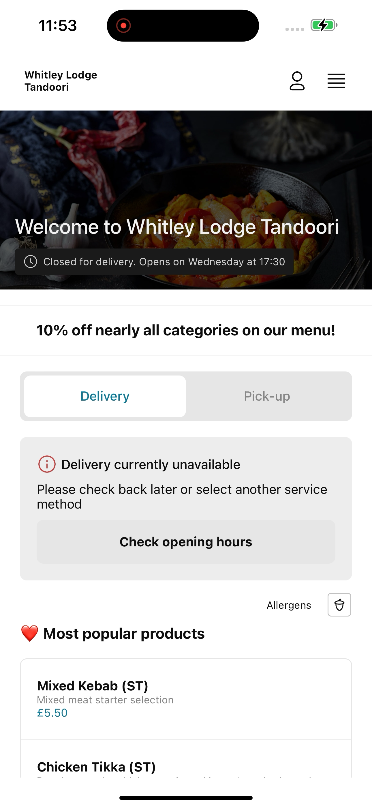 Whitley Lodge Tandoori screenshot 4