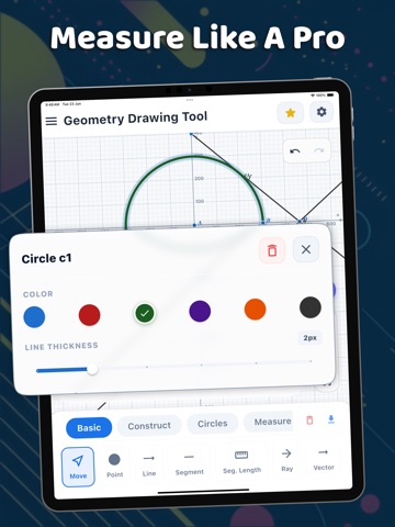 Geometry Drawing Tool iPad screenshot