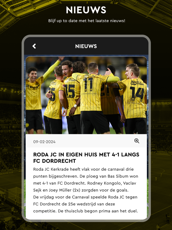 Screenshot #5 pour Roda JC - Officiële Club App