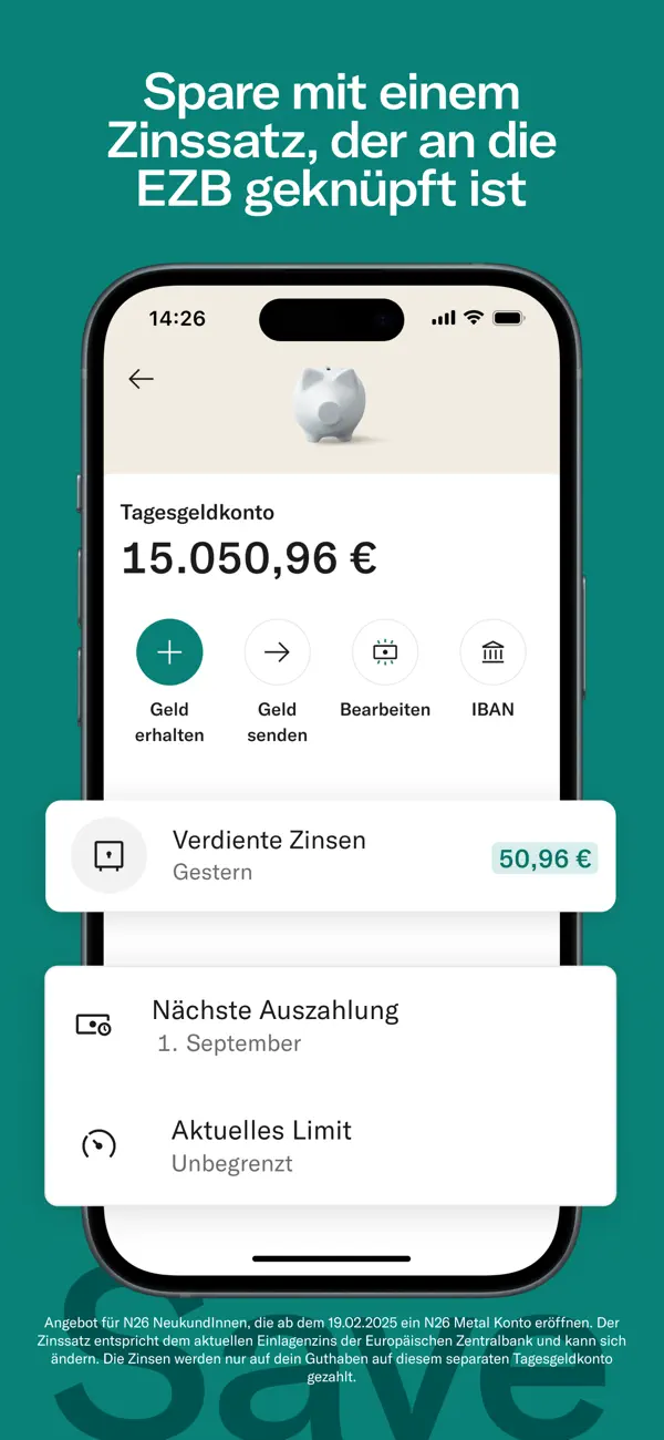 N26 — Die mobile Bank Screenshot 3