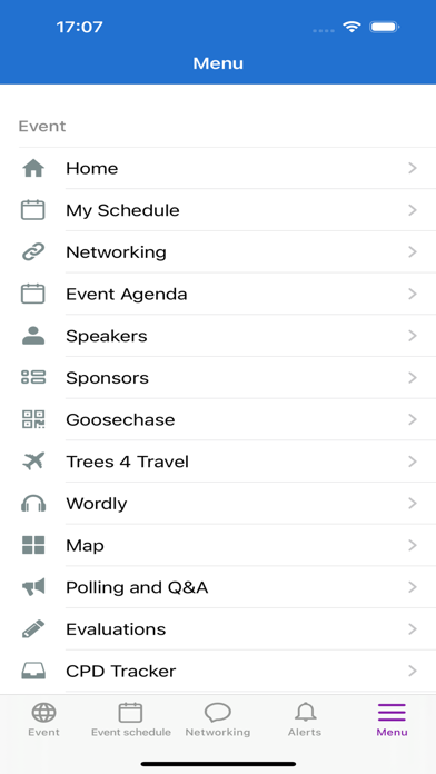 Society of Actuaries Events Screenshot