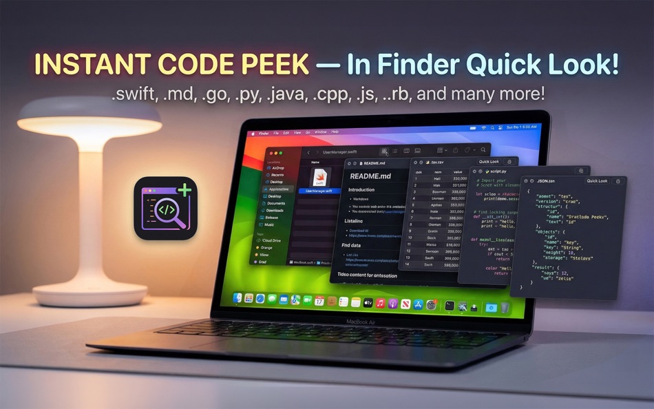 #1. Code Peek+ (macOS) De: Onder Kadagan