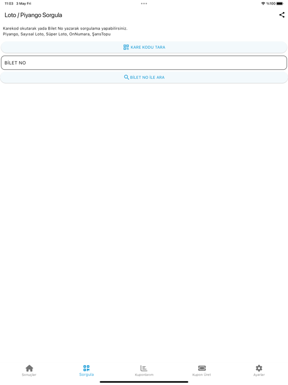 Screenshot #6 pour Loto Piyango Sonuçlar, Karekod