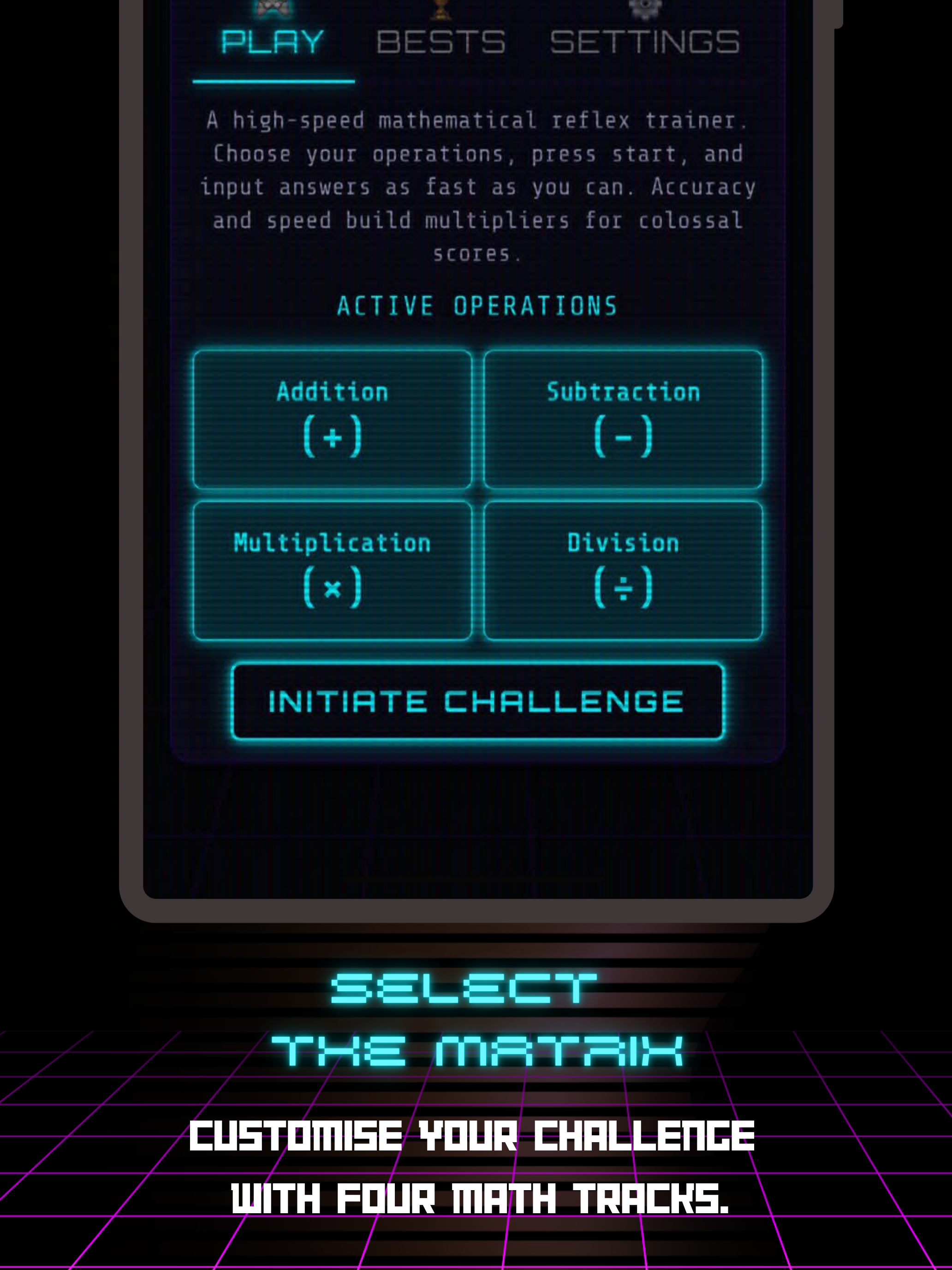 Neon Math: Speed Blitz Games screenshot 7
