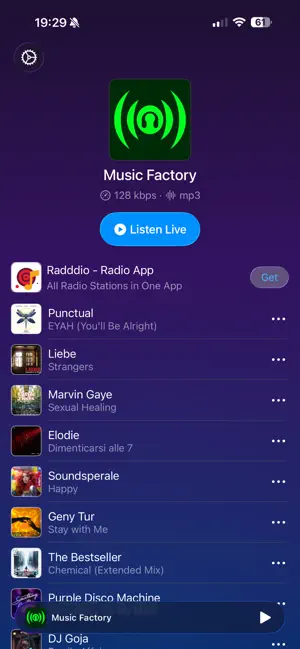 Music Factory Radio screenshot 1