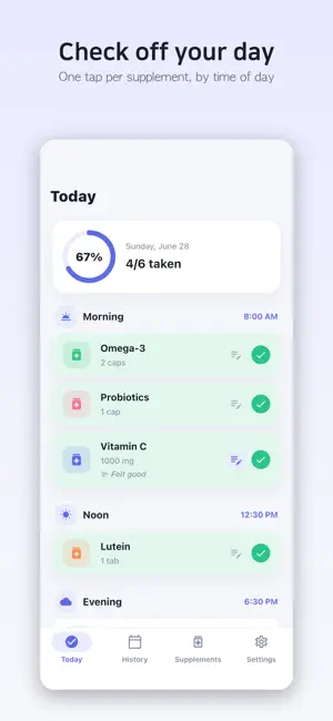 VitaCheck - Supplement Tracker screenshot 1