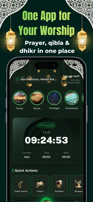 Prayer Times & Qibla - Falak screenshot 2