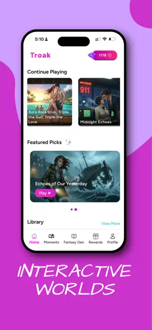 Troak - Interactive Stories screenshot 2