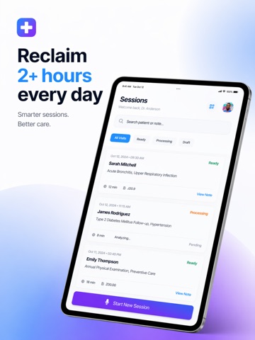 Dictum - Medical AI Scribe iPad screenshot
